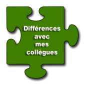 Les différences avec mes collègues